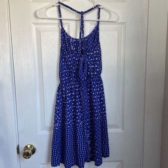 Soprano purple spaghetti strap mini dress patterned summer boho western size XS - Picture 1 of 5